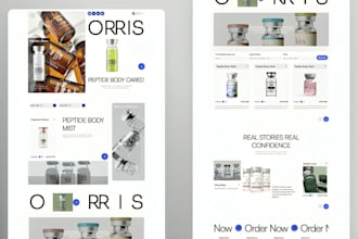 professionelle fda konforme peptid website, vial label design auf deutsch