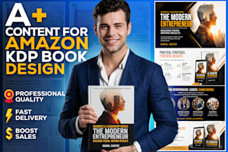design high converting amazon KDP a plus content for a book