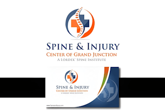 do creative chiropractic, medical, spine clinic and healthcare logo branding