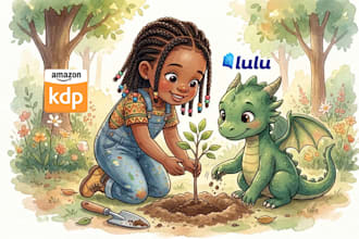 draw childrens book illustration, children story book illustrations