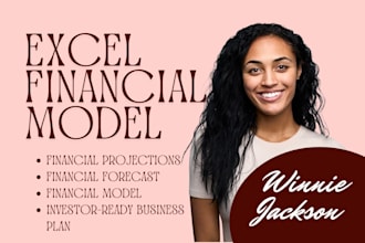 do excel financial modeling, financial projections, build excel financial model