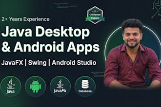 build java desktop and android app with javafx and swing gui