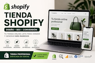 diseño de tienda online profesional en shopify  y expertos dropshipping ecommer