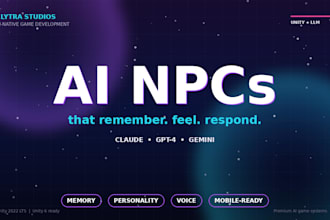 build smart ai npcs in unity with memory, voice and personality