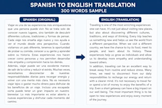translate and proofread texts
