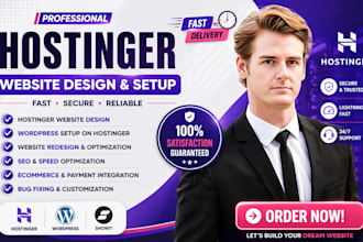hostinger website design hostinger wordpress redesign hostinger website setup