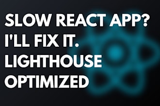 improve your react app lighthouse score and performance