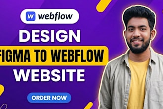design a webflow website, webflow landing page and convert figma to webflow