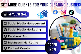 get more cleaning clients using facebook and instagram marketing