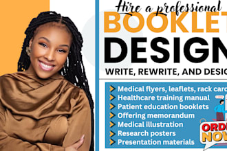 design medical booklet, doctor, pharmacy, healthcare brochure, patient guide