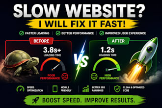 optimize site speed and fix slow loading website issues