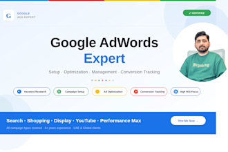 manage and optimize google adwords PPC campaigns for max roas