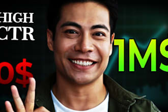 design high CTR youtube thumbnails