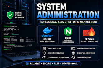 server setup, bug fix and configuration