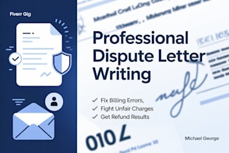 write a dispute letter for charges, bills, or services