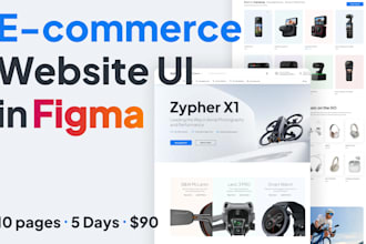 design your ecommerce website UI in figma