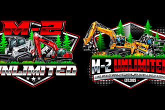 design fantastic forestry mulching and excavator logo in very short time