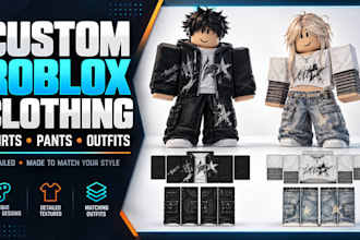 design high quality custom roblox clothing design roblox clothes shirts or pants