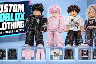 design high quality custom roblox clothing design roblox clothes shirts or pants