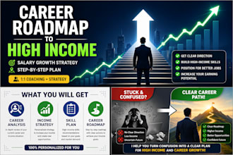 create a personalized career roadmap to increase your income and salary growth