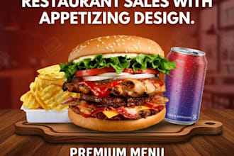 design professional food social media posts for your restaurant