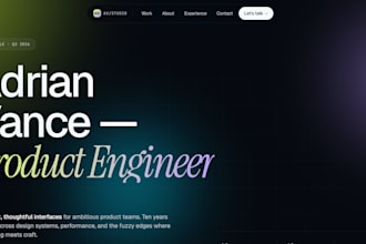 build a modern responsive portfolio website in react
