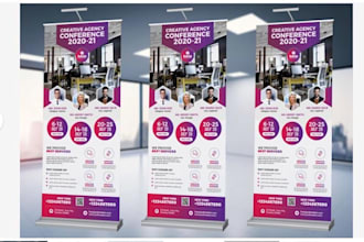 design a top notch roll up retractable pull up banner roll
