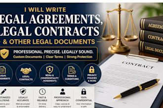 write legal agreements, legal contracts and other legal document