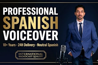record a professional spanish voiceover for commercials and corporate videos