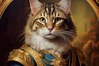 create a stunning ai pet portrait in any artistic style