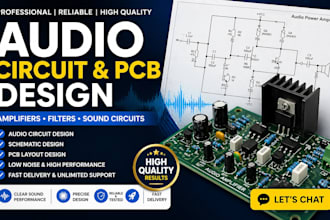 design audio amplifier, filter, and sound pcb circuit professionally