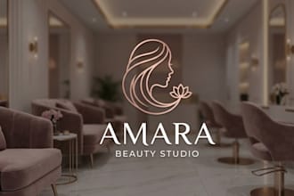 design a professional logo for beauty and nails
