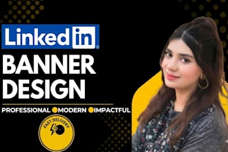 design premium linkedin banner for personal branding