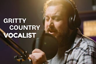 be male country rock americana alt country singer with emotional gritty vocals