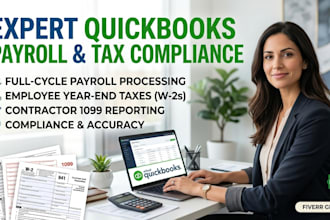 l manage quickbooks payroll and employee year end tax compliance