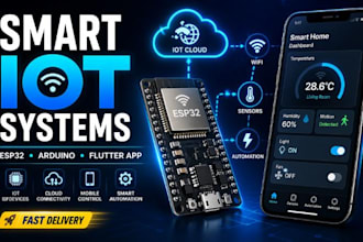 develop esp32 iot automation systems with sensors, mqtt and mobile app