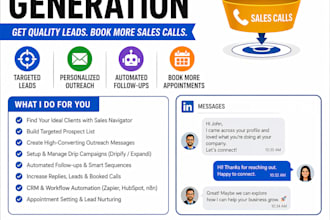 generate b2b leads and appointments with linkedin outreach automation