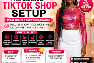 set up your tiktok shop store and optimize it for sales