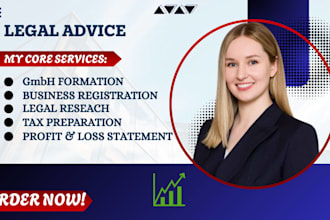 be your legal consultant in germany, advisor on company registration