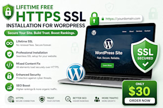 install free SSL certificate https for wordpress website security