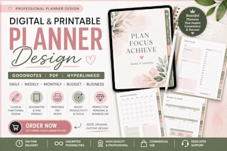 design printable daily planner for student