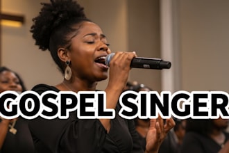 sing gospel vocals, harmonies, and background vocals for your song