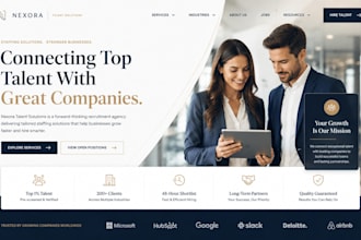 build squarespace recruitment agency website staffing agency b2b service website