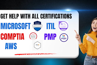 help you pass microsoft, AWS, comptia, pmp certification