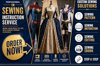 professionally be your sewing instruction on costume wear correction