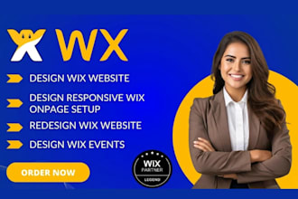 design wix website  responsive wix onpage setup redesign wix website  wix events