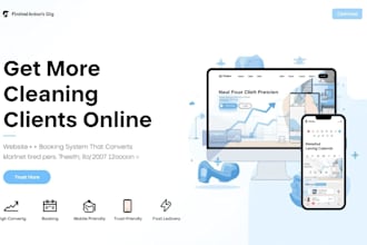 build a commercial janitorial airbnb eco cleaning service website
