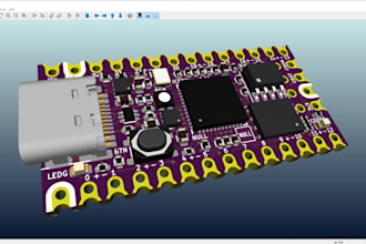 design kicad pcb board and schematic, esp32, stm32, esp8266 with gerber files