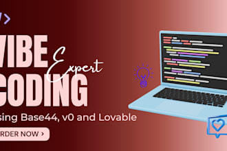 be your vibe coding expert using lovable, base44 and v0