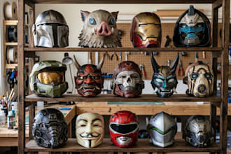 print and paint 3d printing halloween mask stl file 3d helmet cosplay mask